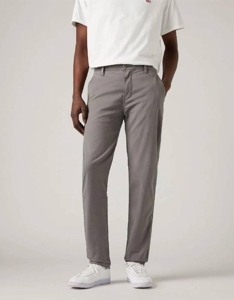 Solid Patterned Slim Chinos with Slant Pockets