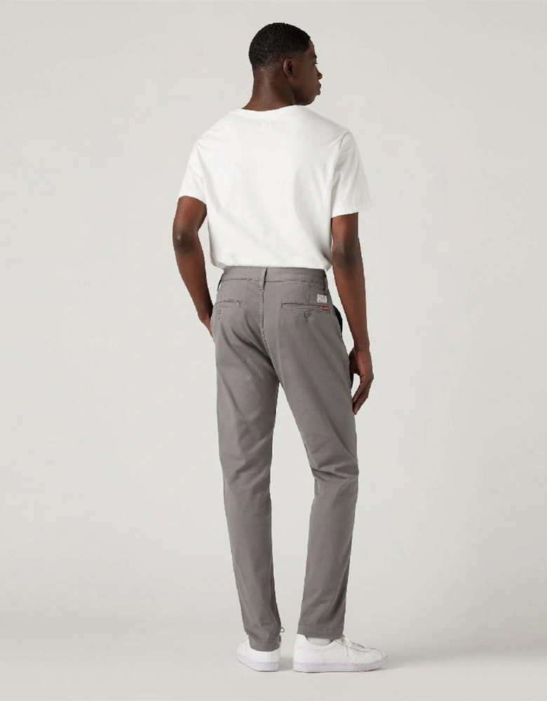 Solid Patterned Slim Chinos with Slant Pockets