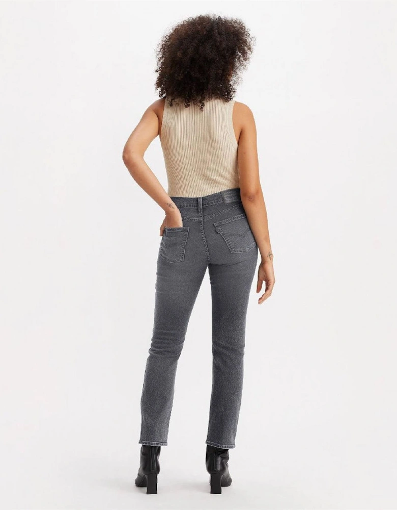 High Rise Straight Leg Jeans