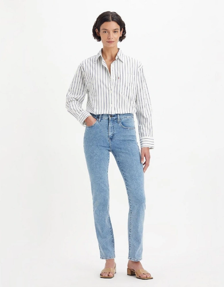 High Rise Straight Leg Jeans