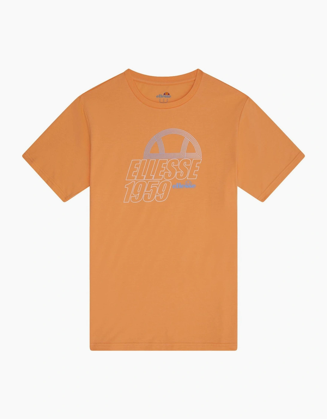 Ellesse Men's Orange Blakeney Printed Logo Crew Neck Short Sleeve T-Shirt - Size: 36