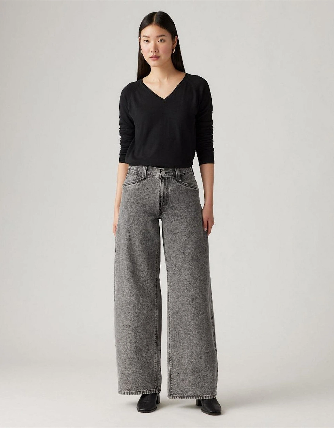 High Rise Wide Leg Jeans