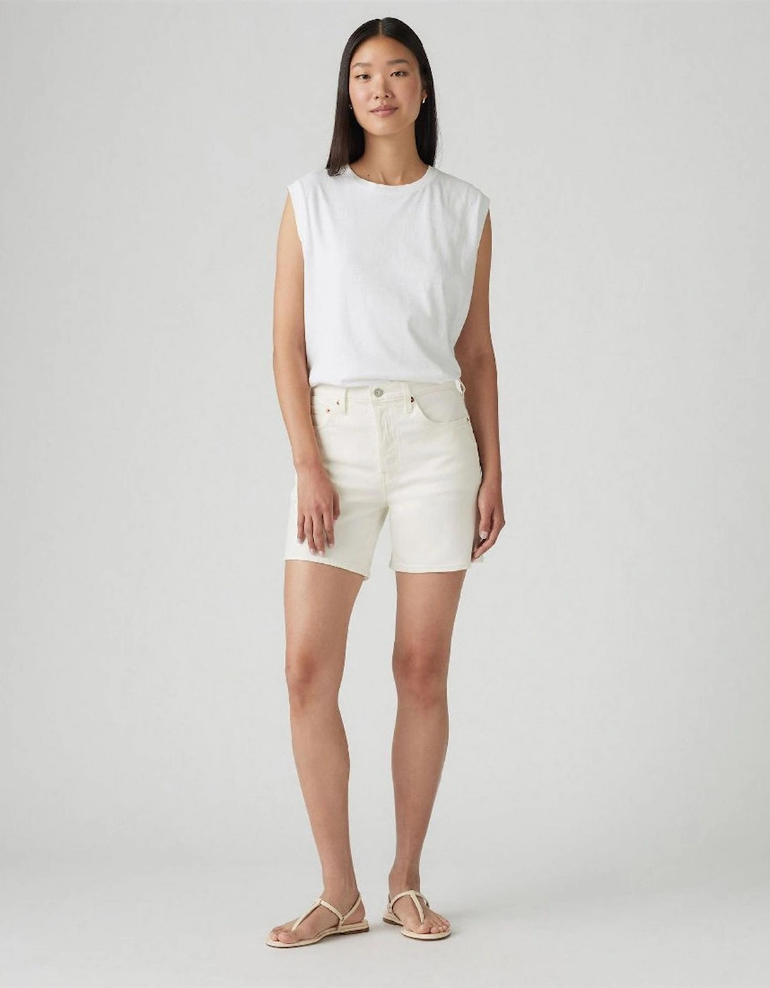 501 Mid Thigh Short Lunar Blac