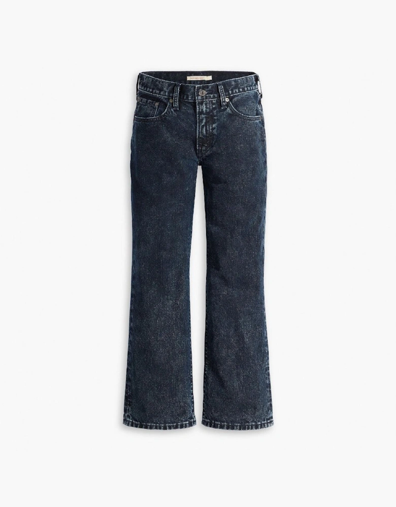 Mid Rise Straight Leg Jeans
