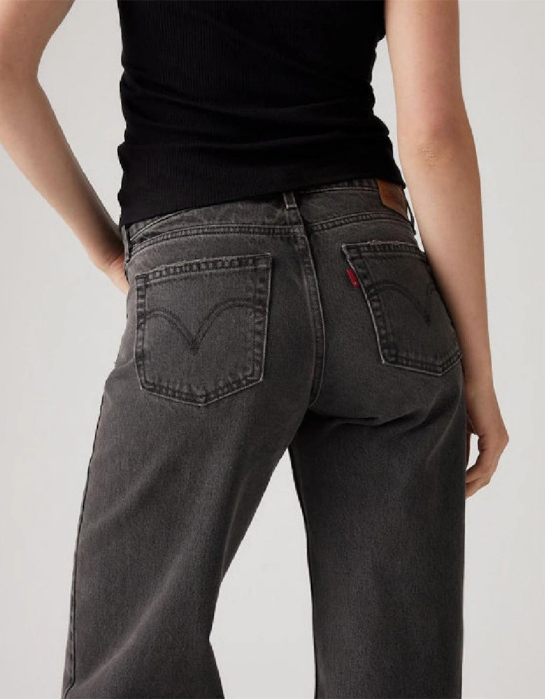 Low Rise Wide Leg Jeans