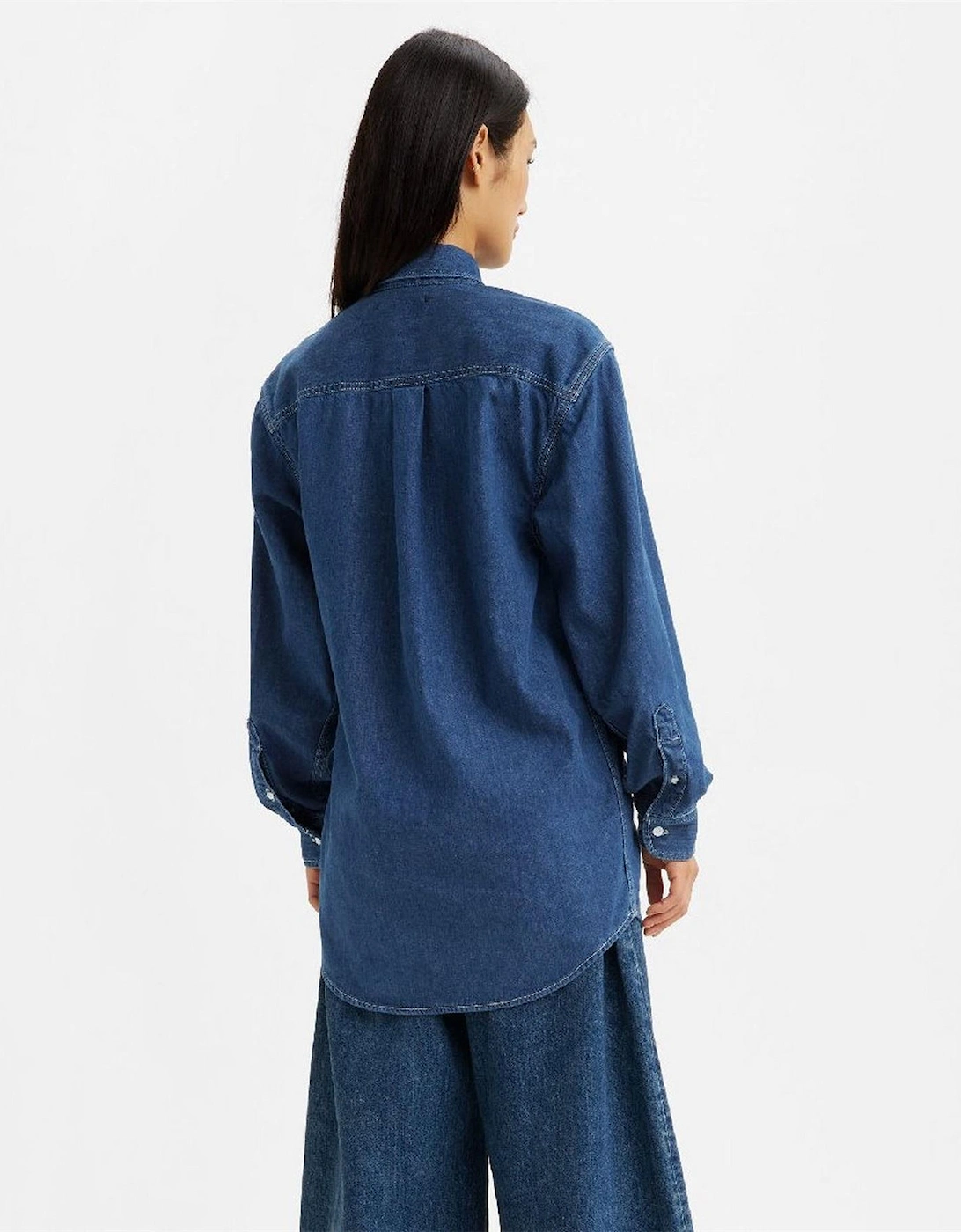 Classic Denim Shirt with Chest Pocket