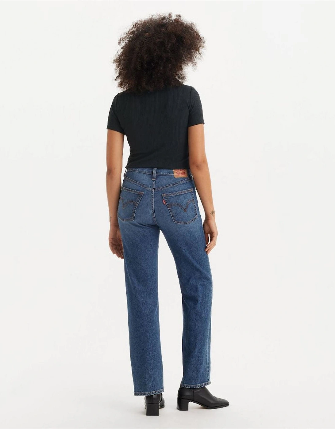 Ribcage High Rise Straight Leg Jeans