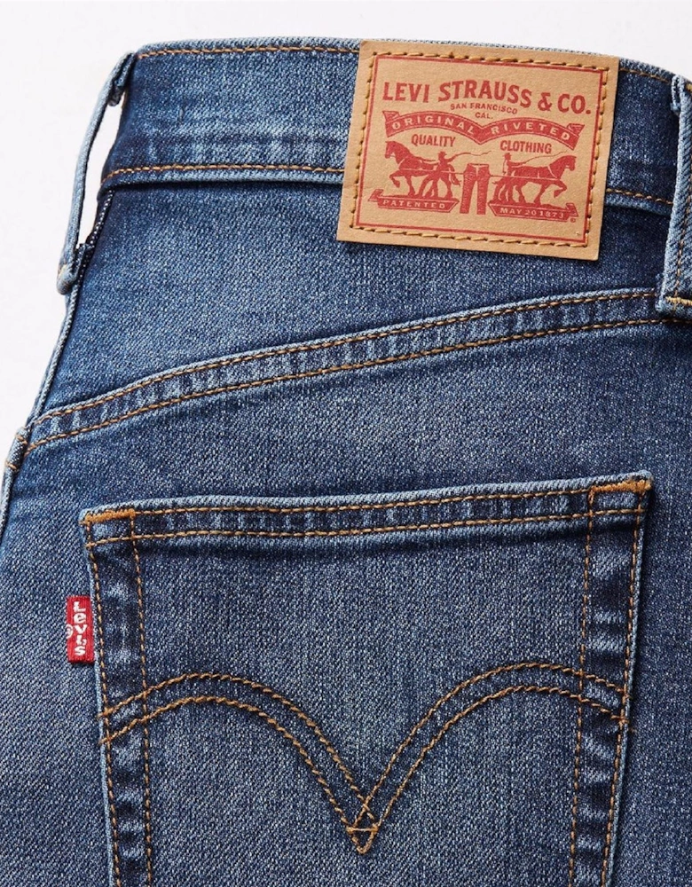 Ribcage High Rise Straight Leg Jeans