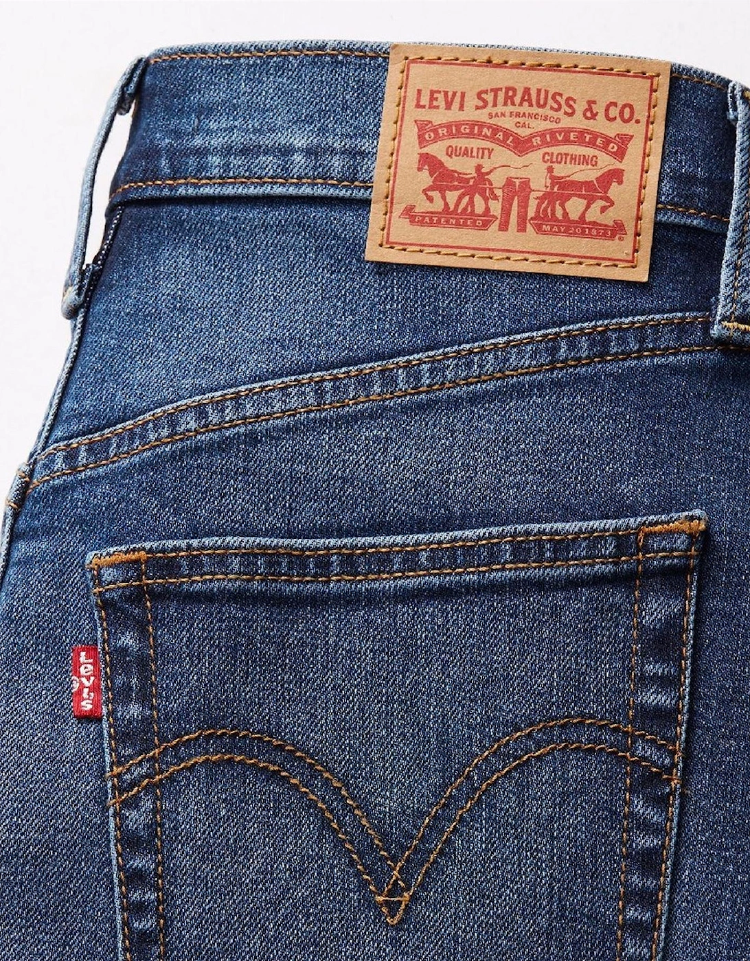Ribcage High Rise Straight Leg Jeans