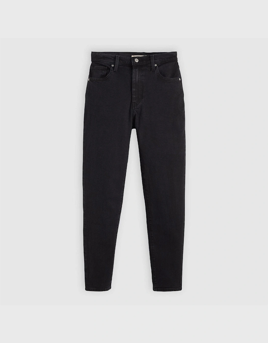 Solid Patterned High Rise Mom Jeans, 5 of 4