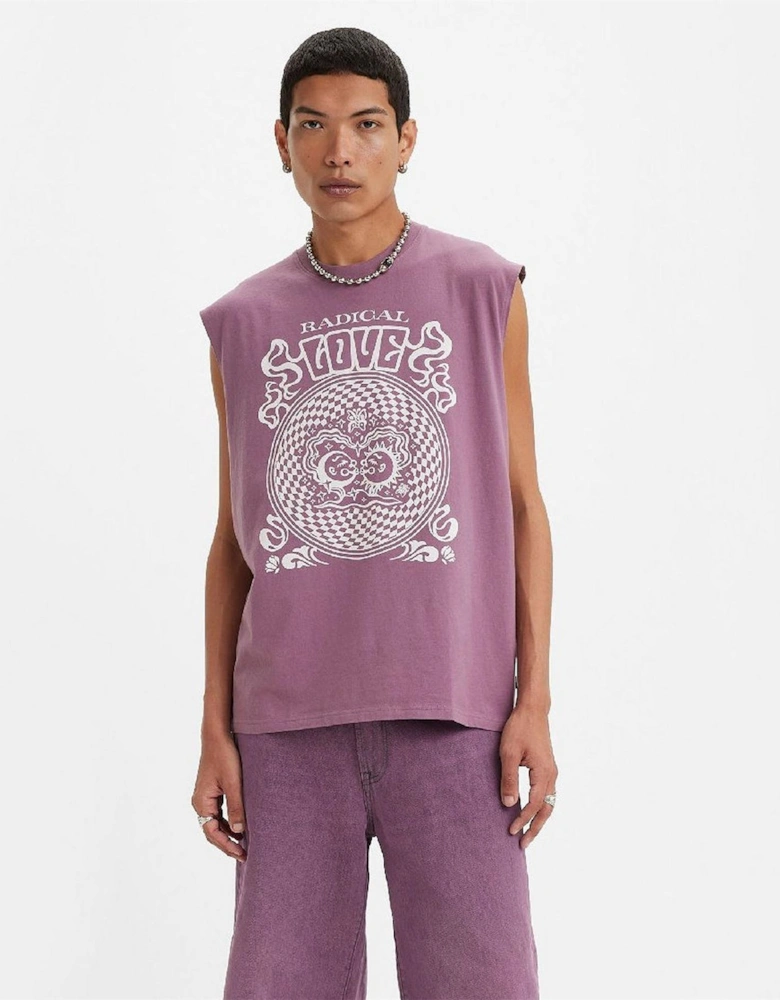 Pride Graphic Crew Neck Muscle Tank