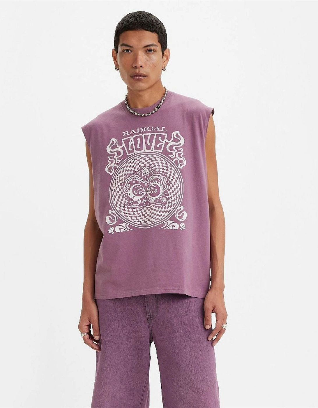 Pride Graphic Crew Neck Muscle Tank