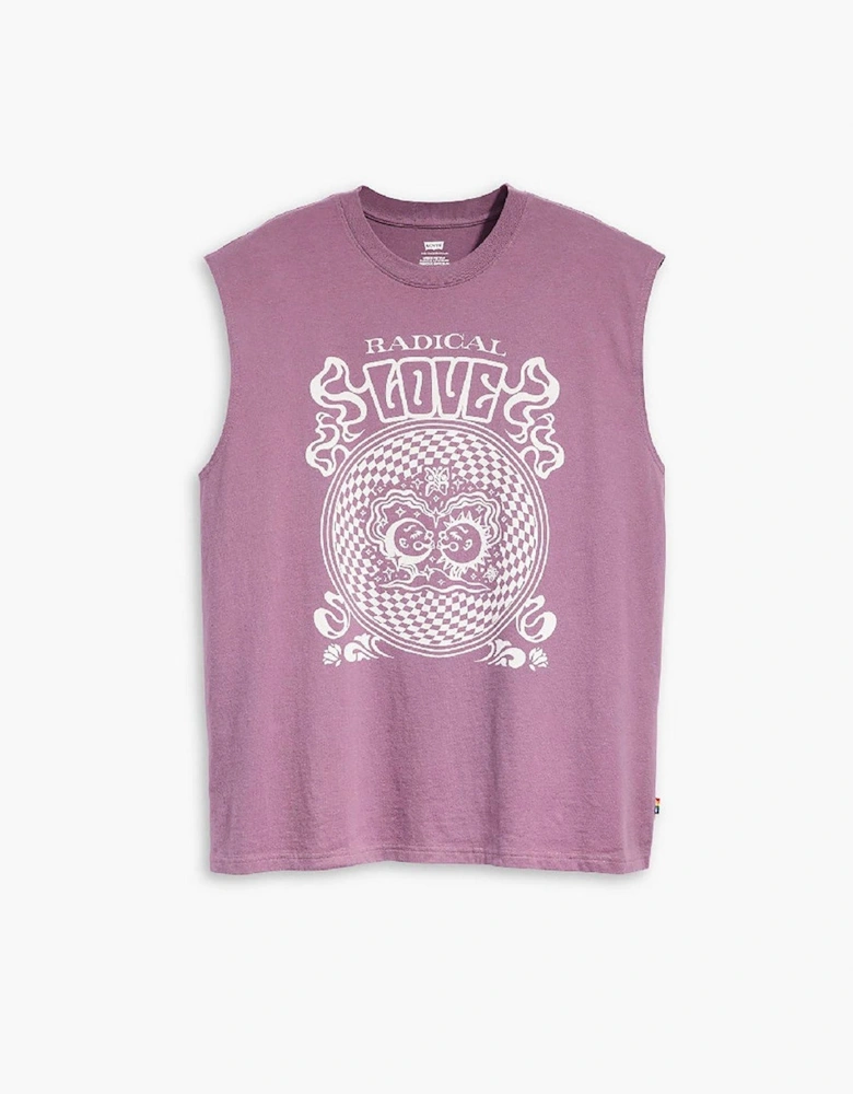Pride Graphic Crew Neck Muscle Tank