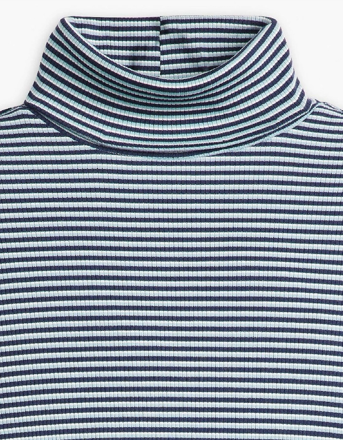 Turtleneck Long Sleeve Slim Fit T-Shirt