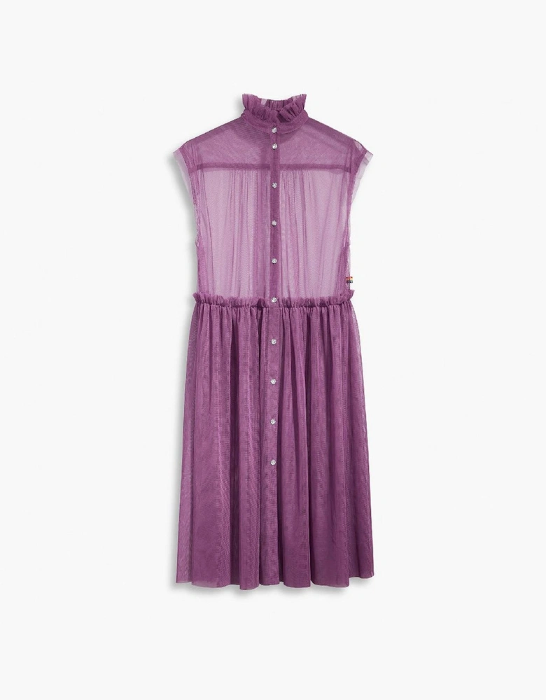 Radical Mock Neck Sleeveless Midi Dress