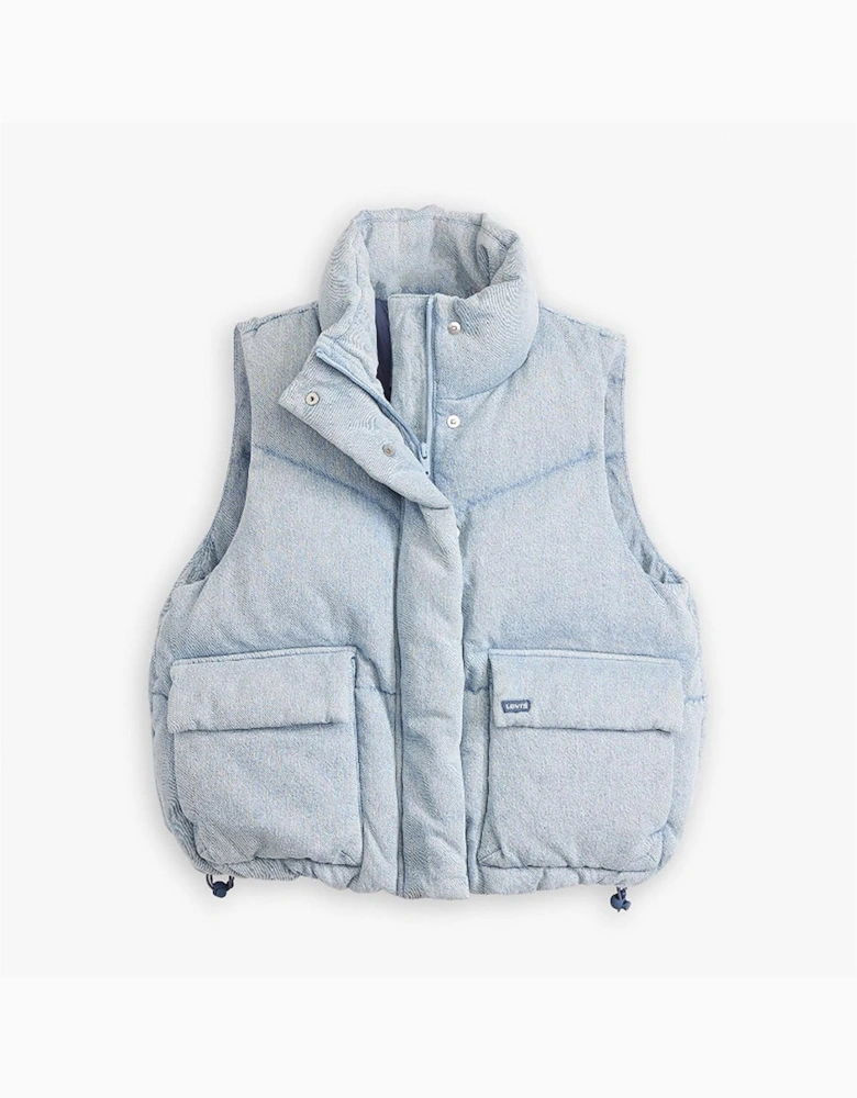 Western Anthracite Snap Button Front Pocket Gilet
