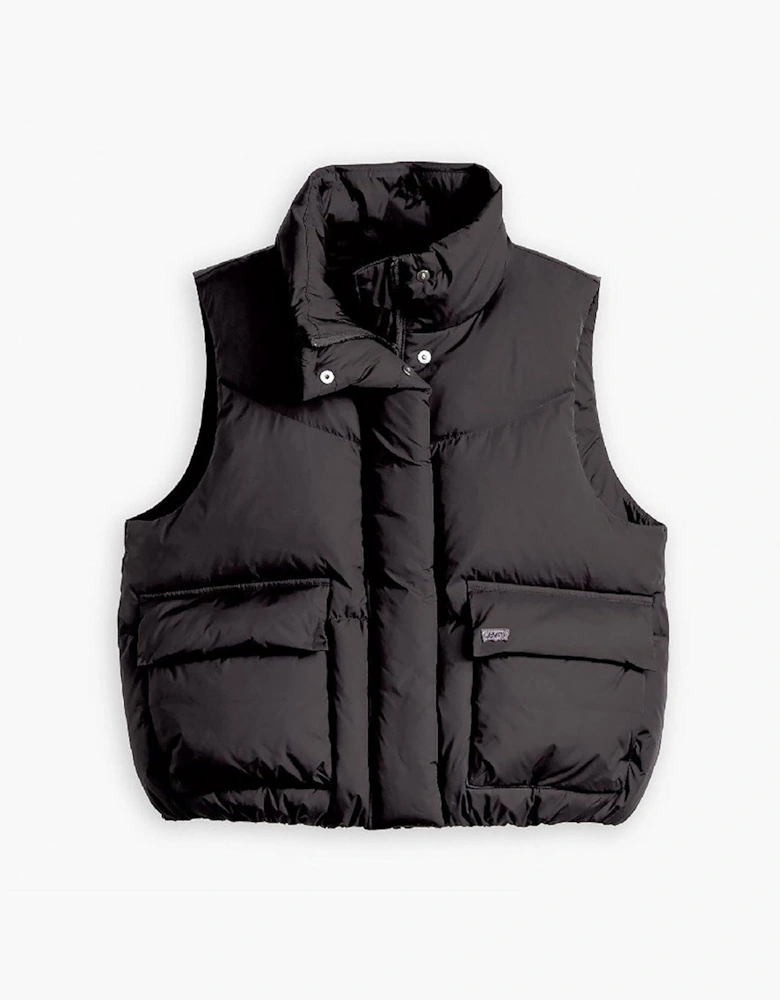 Western Anthracite Snap Button Front Pocket Gilet
