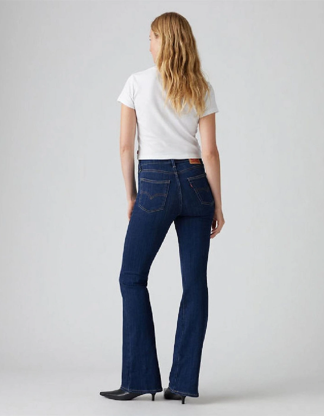 High Rise Flared Five Pocket Jeans
