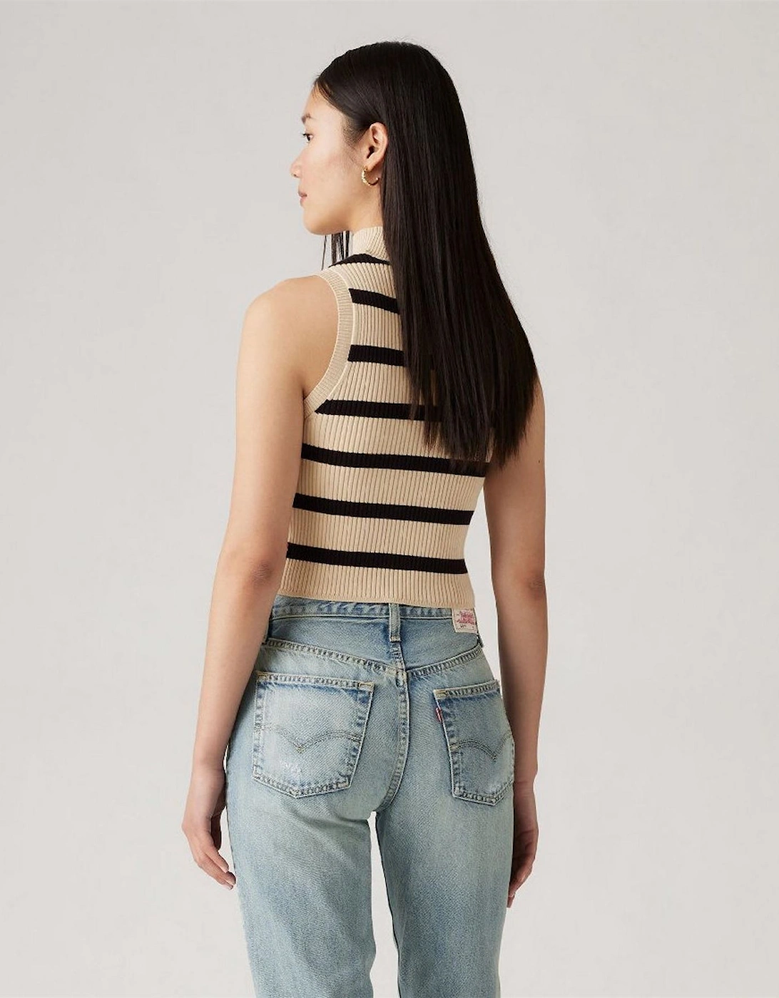 Tulip Mock Neck Sleeveless Box Tank