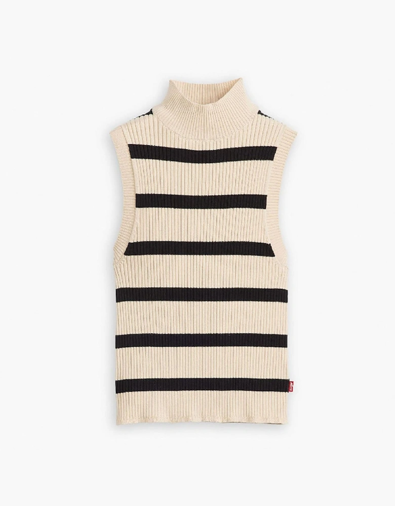 Tulip Mock Neck Sleeveless Box Tank