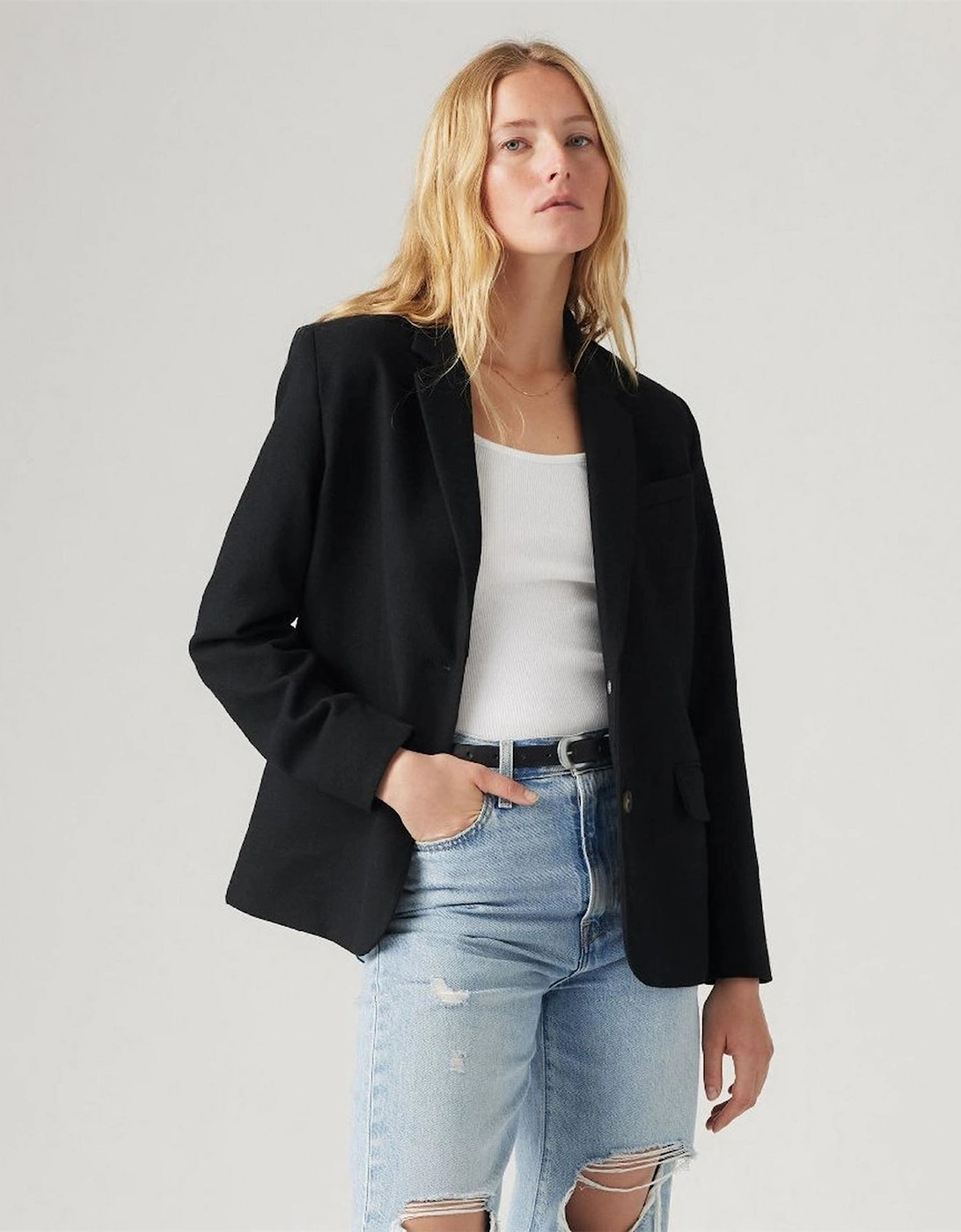 Amber Classic Blazer Caviar