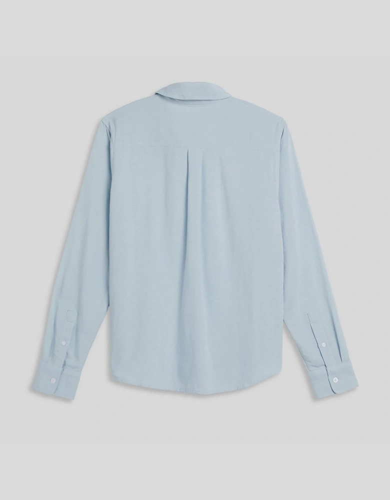 Collared Neck Long Sleeve Regular Fit Shirt