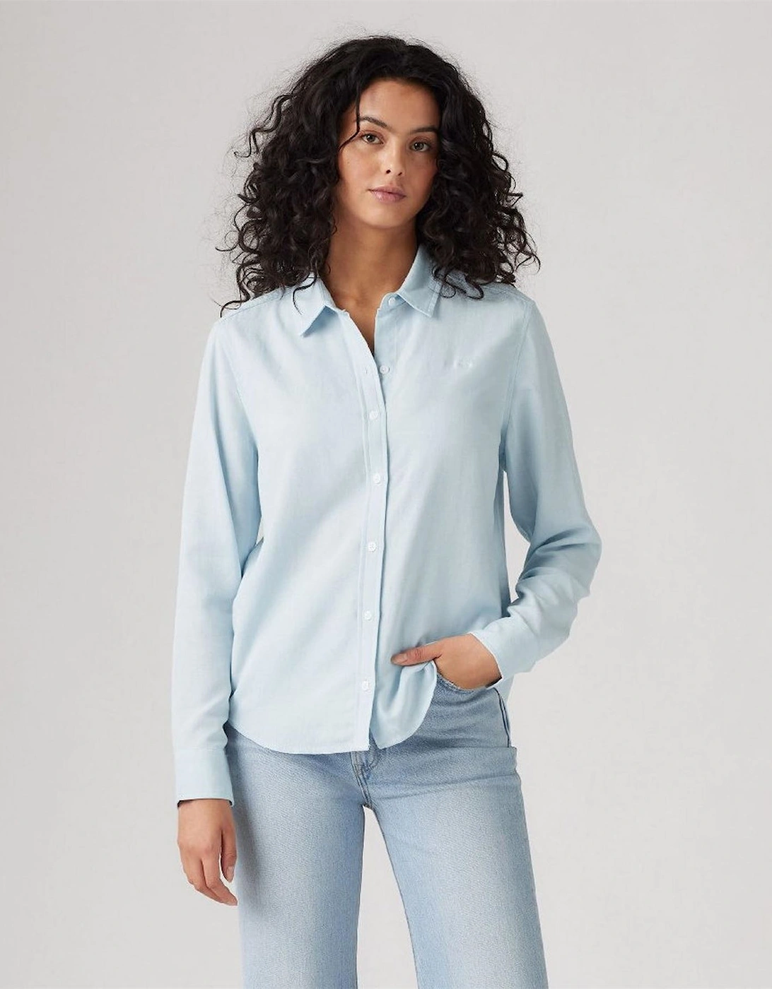 Collared Neck Long Sleeve Regular Fit Shirt