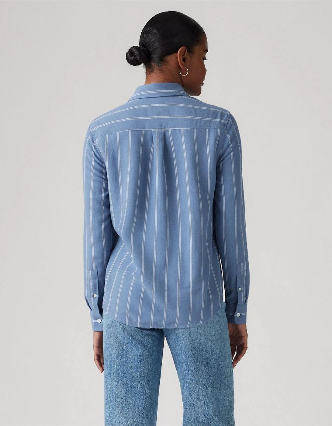 Collared Neck Long Sleeve Regular Fit Shirt