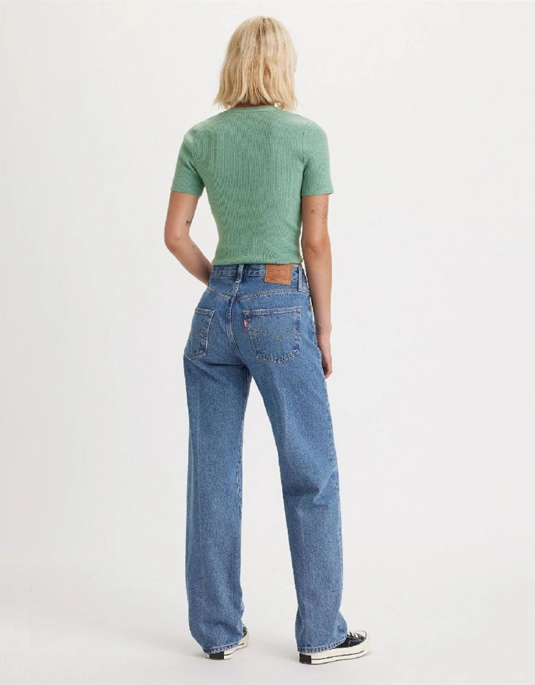 90s High Rise Straight Leg Jeans