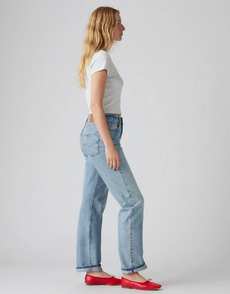 90s High Rise Straight Leg Jeans