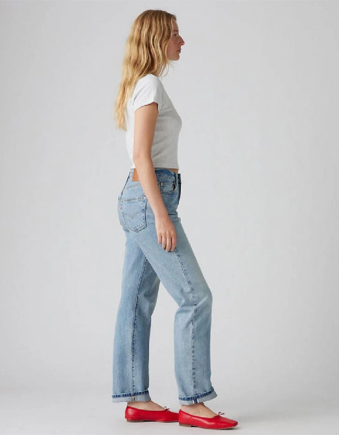 90s High Rise Straight Leg Jeans