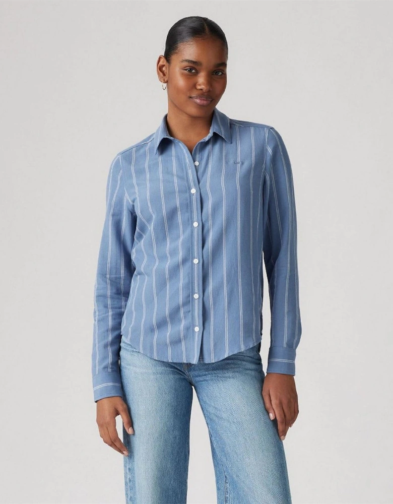 Collared Neck Long Sleeve Regular Fit Shirt