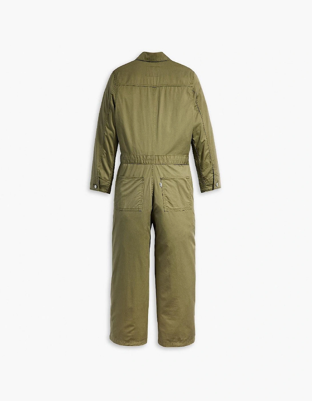 Iconic Collared Neck Long Sleeve Solid Patterned Jumpsuit