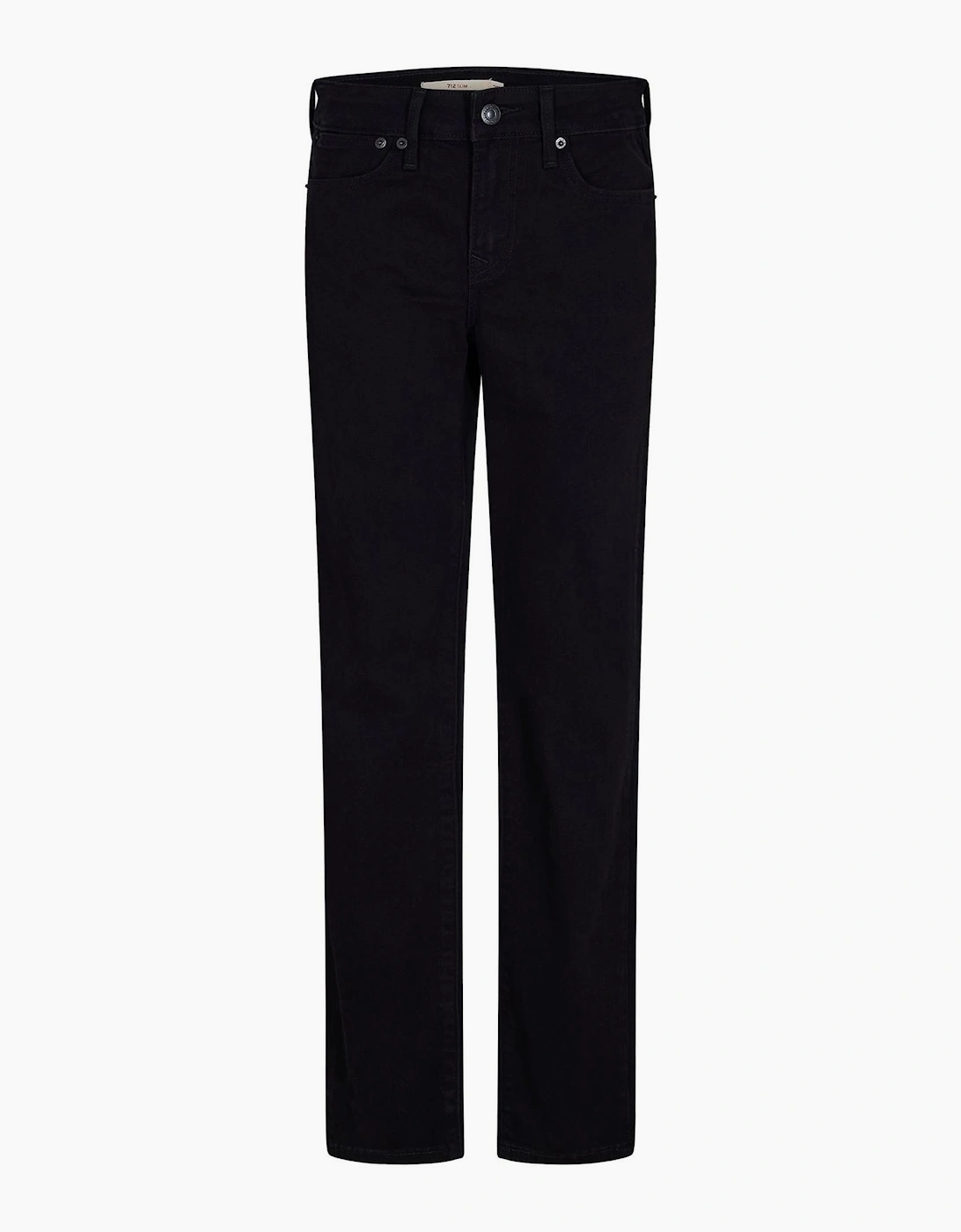 Levis Women's Black Levi's 712 Slim Welt Pocket Miles Apa - Size: 25 L32