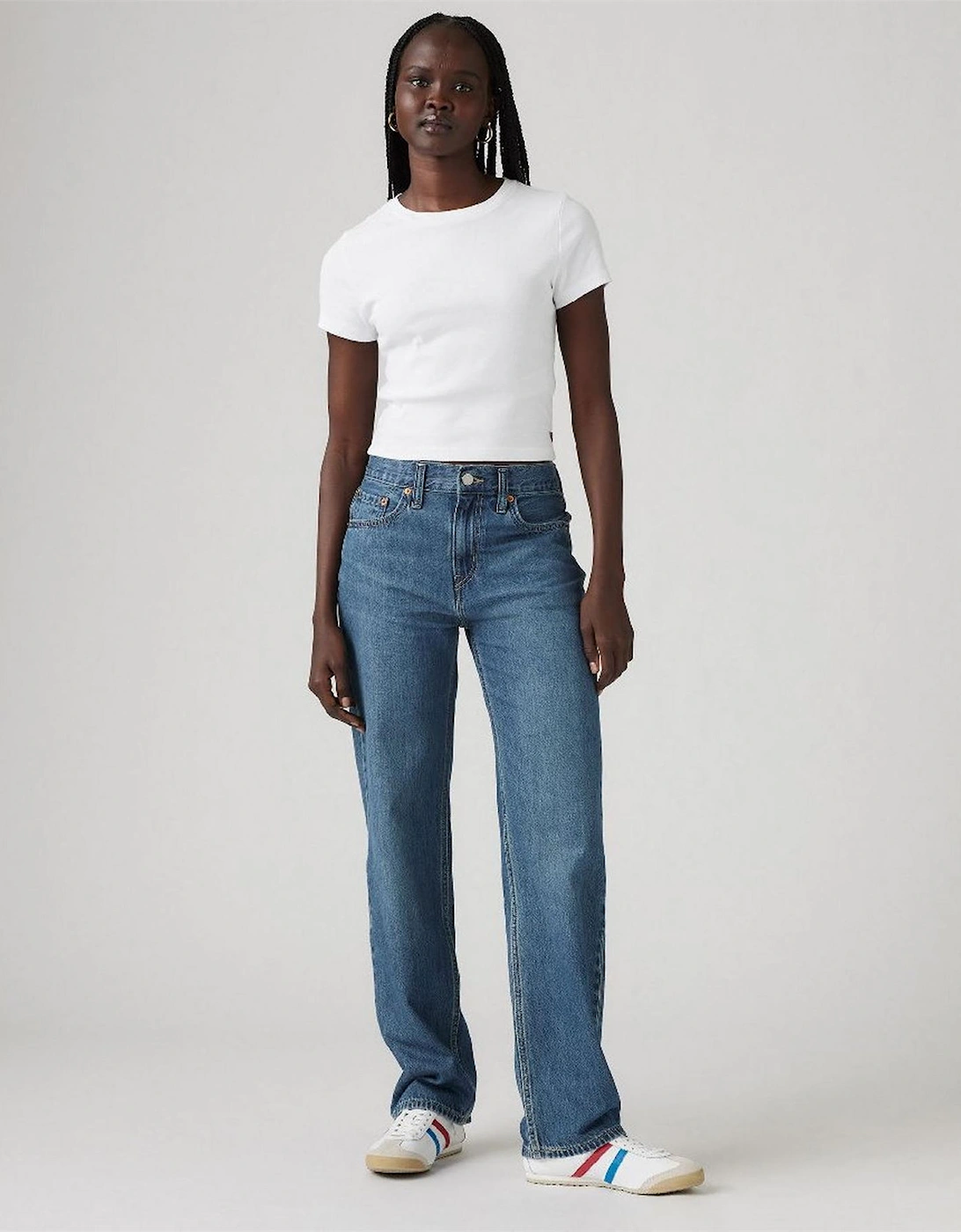 Low Pro Low Rise Straight Leg Jeans