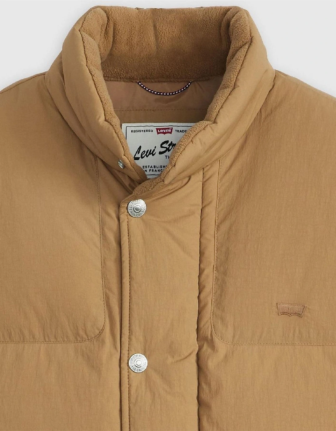 Rockridge Solid Patterned Snap Button Zipped Pocket Puffer Coat