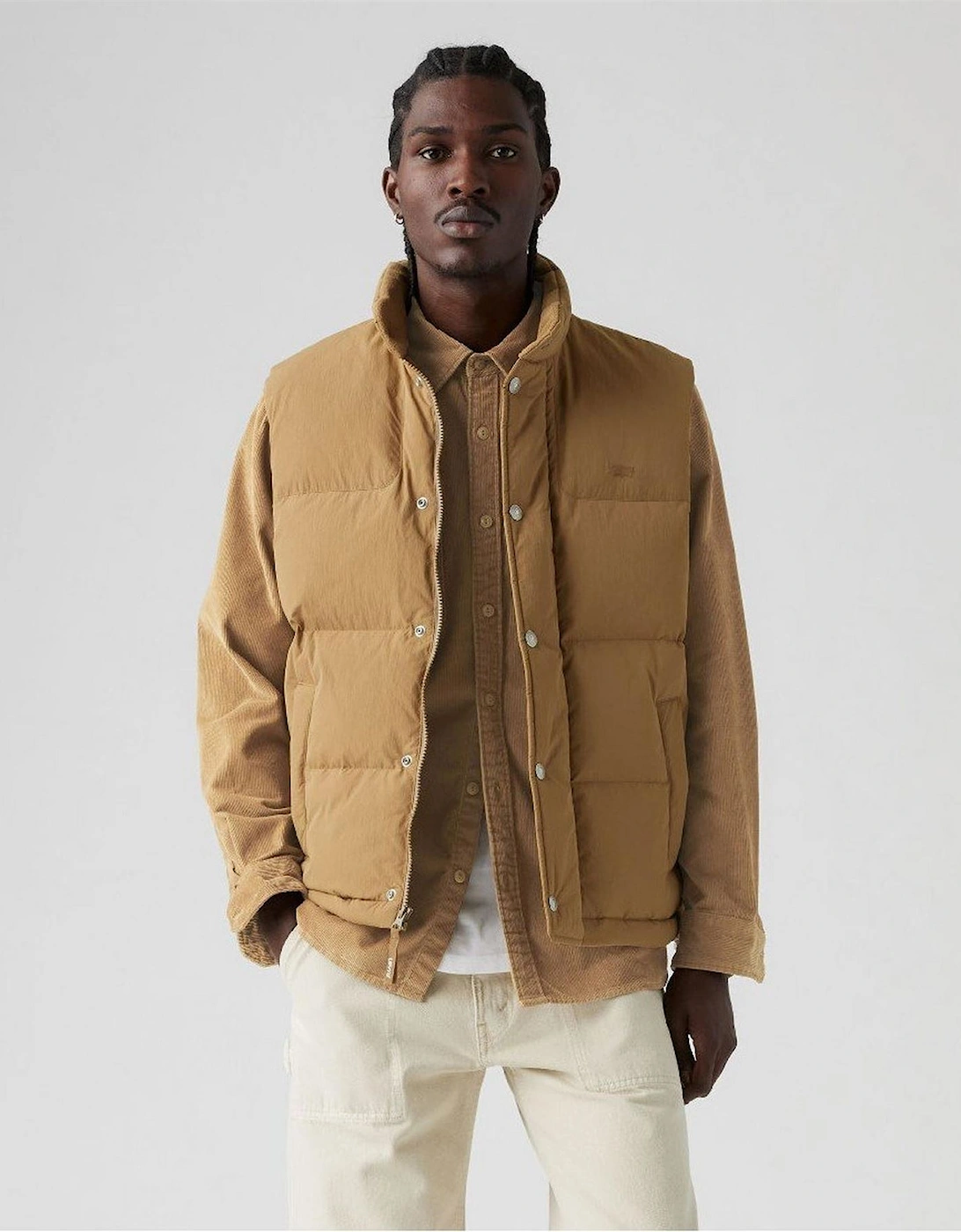 Rockridge Solid Patterned Snap Button Zipped Pocket Puffer Coat