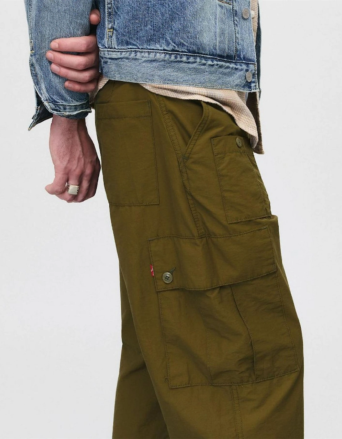 Parachute Solid Patterned Cargo Pants