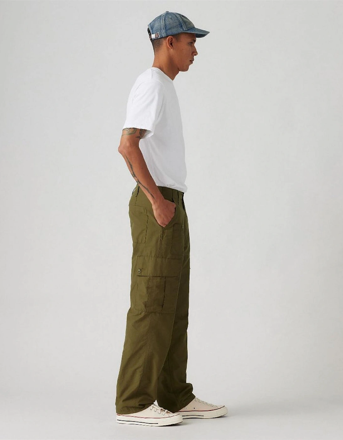 Parachute Solid Patterned Cargo Pants