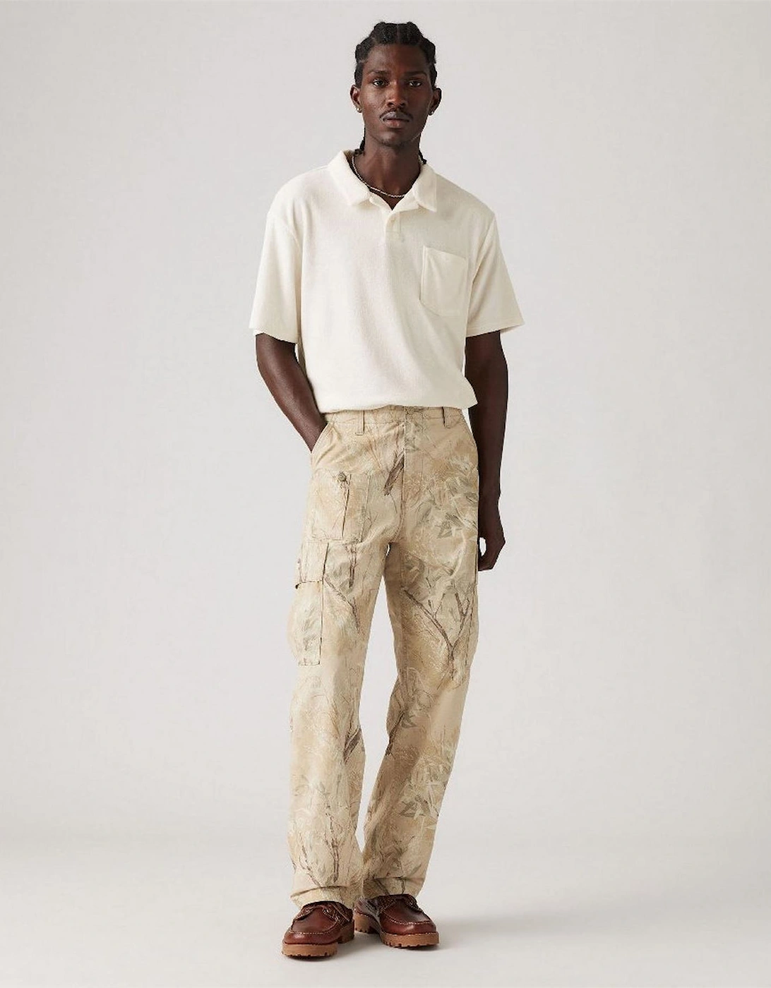 Parachute Solid Patterned Cargo Pants