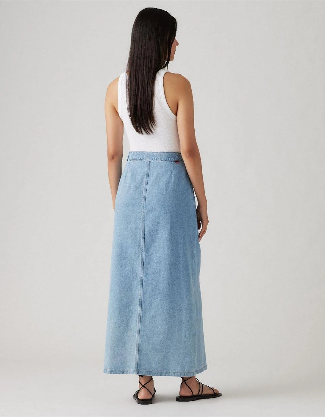 Column Wrap Skirt Wrapped In B
