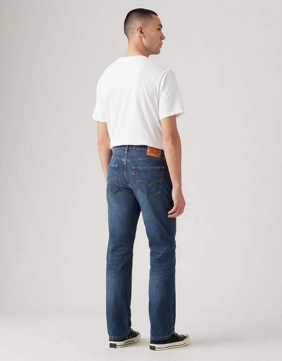Mid Rise Tapered Fit Five Pocket Jeans