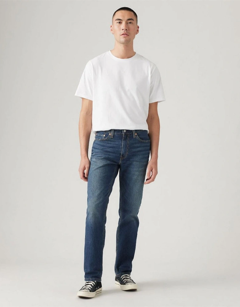 Mid Rise Tapered Fit Five Pocket Jeans
