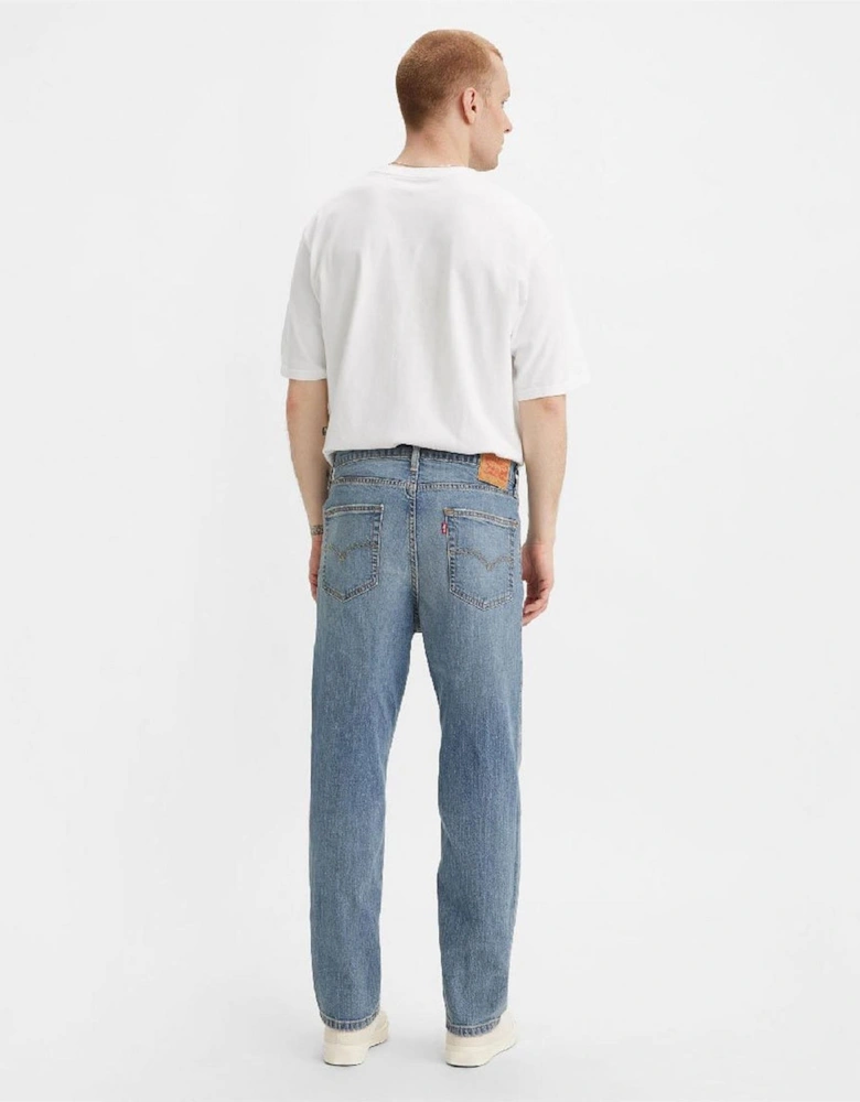 Mid Rise Tapered Fit Five Pocket Jeans