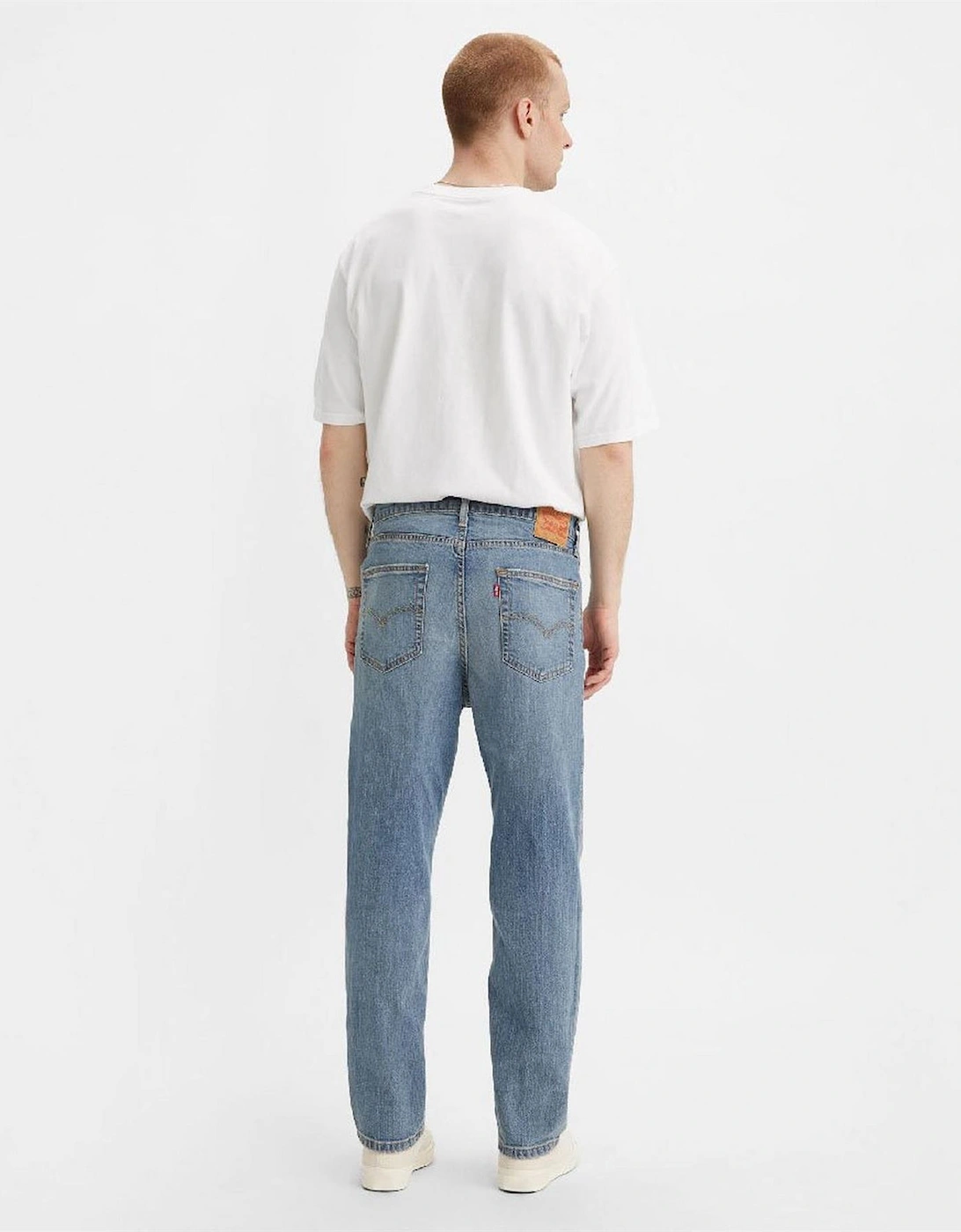 Mid Rise Tapered Fit Five Pocket Jeans