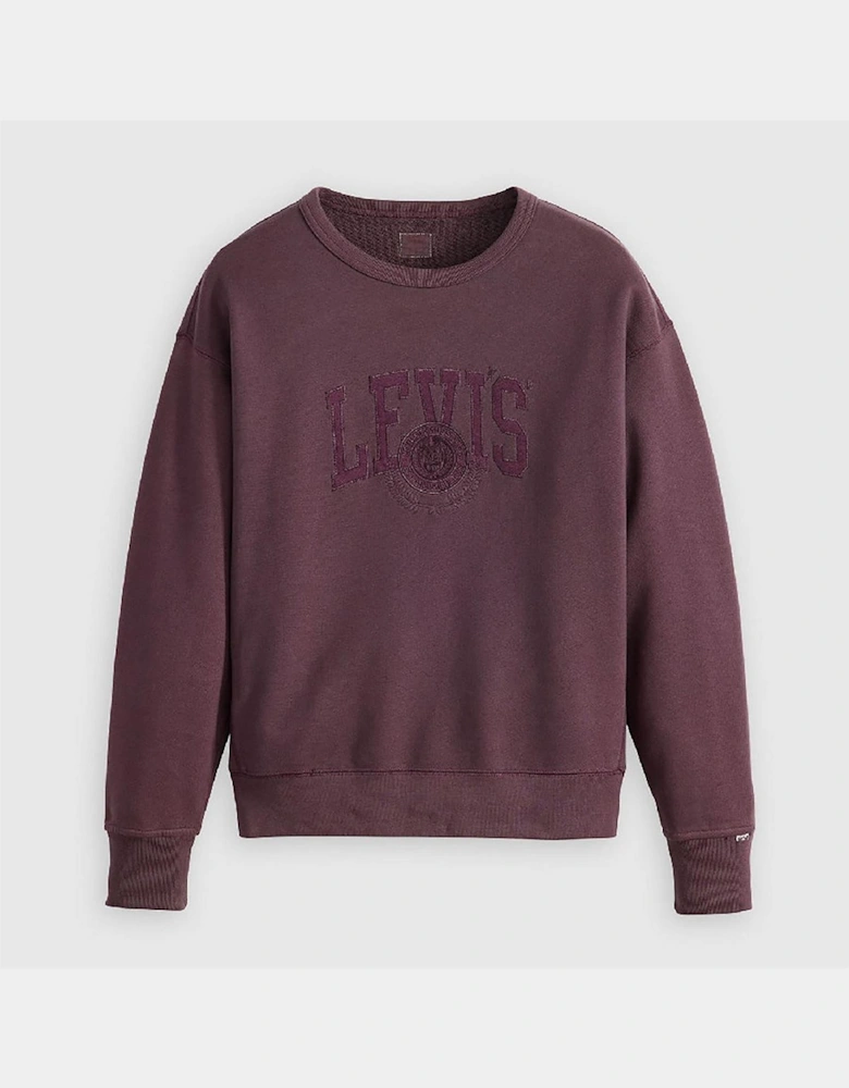 Lacoste Lettering Graphic Crew Neck Long Sleeve Sweatshirt