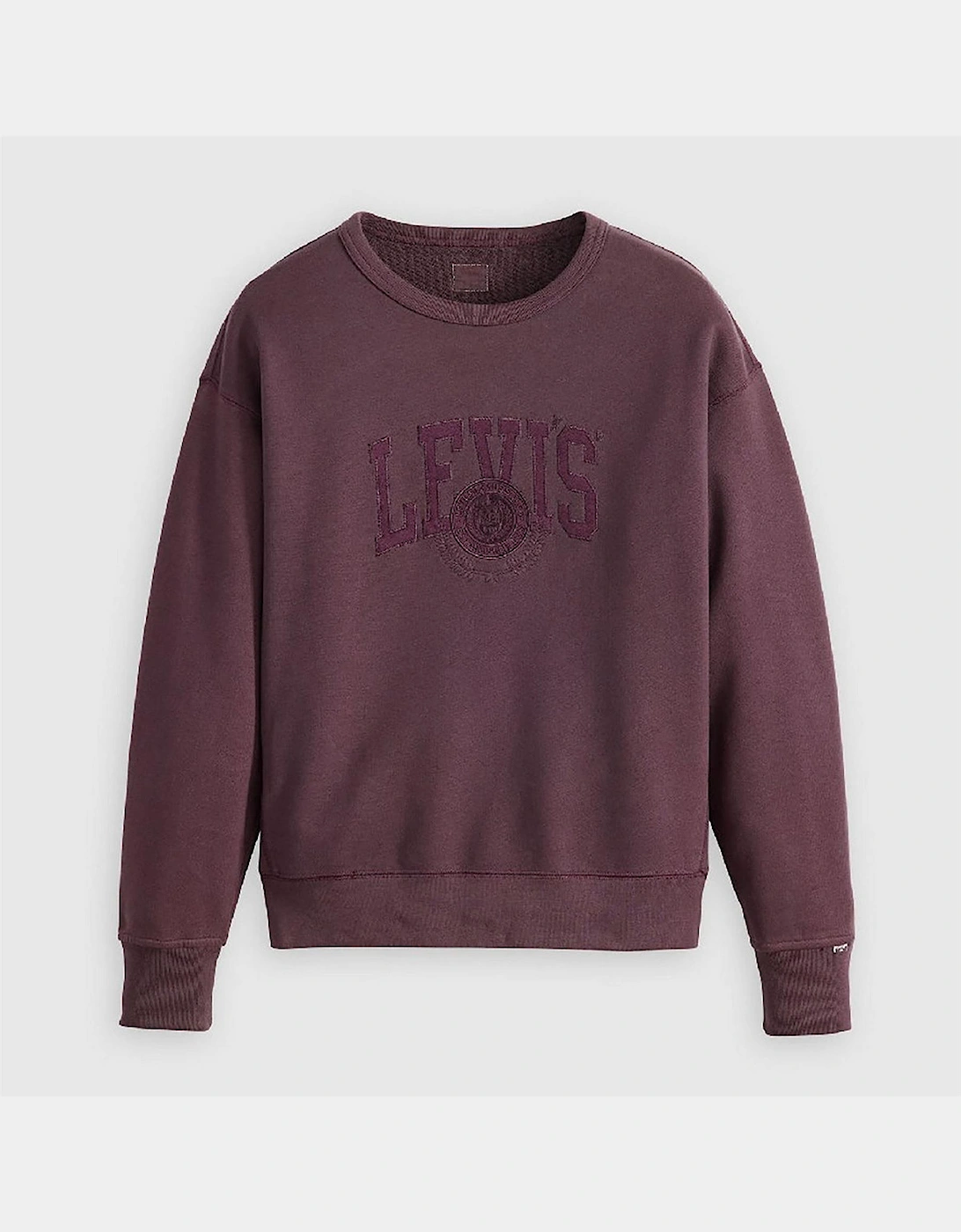 Lacoste Lettering Graphic Crew Neck Long Sleeve Sweatshirt