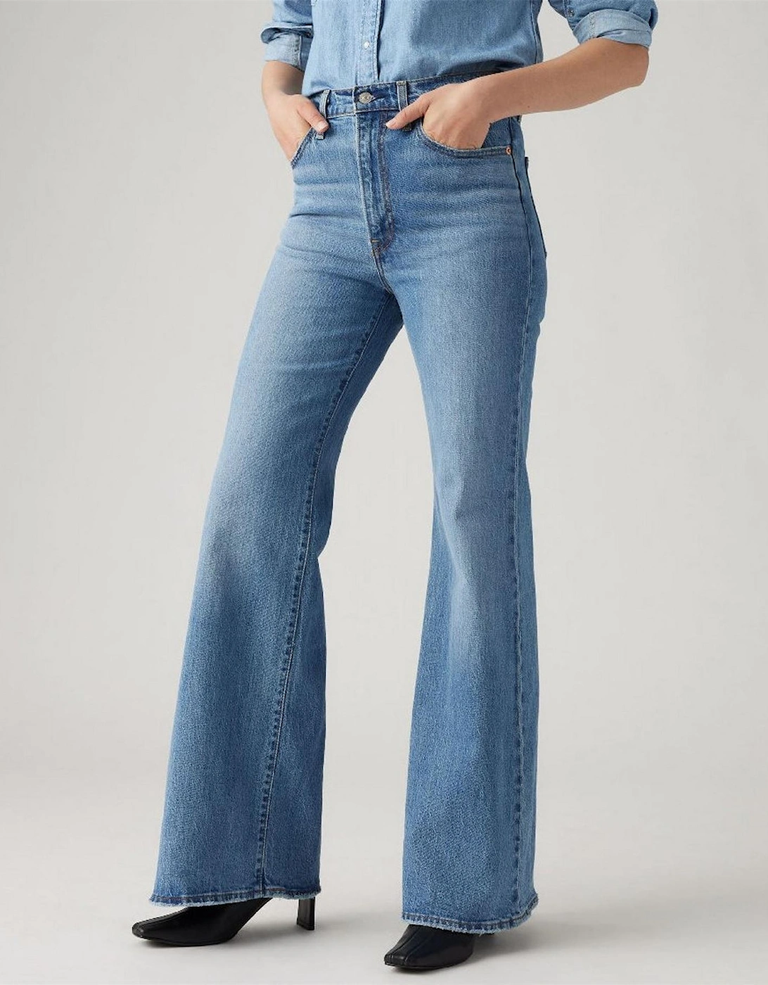 Sonoma Wide Leg High Rise Jeans