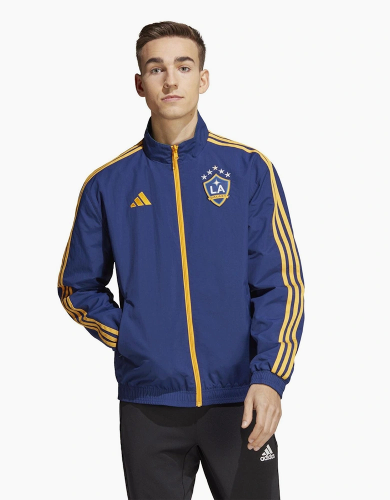 Three Stripes Patterned Rain Jacket with Ribbed Cuff