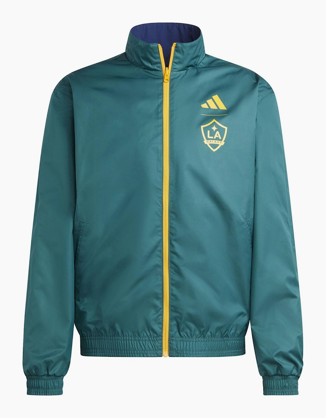 Three Stripes Patterned Rain Jacket with Ribbed Cuff